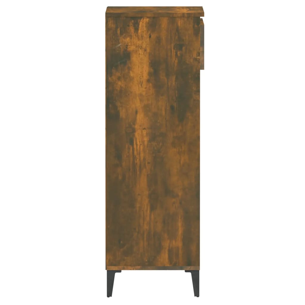 vidaXL Παπουτσοθήκη Καπνιστή Δρυς 40x36x105 εκ. Επεξεργασμένο Ξύλο