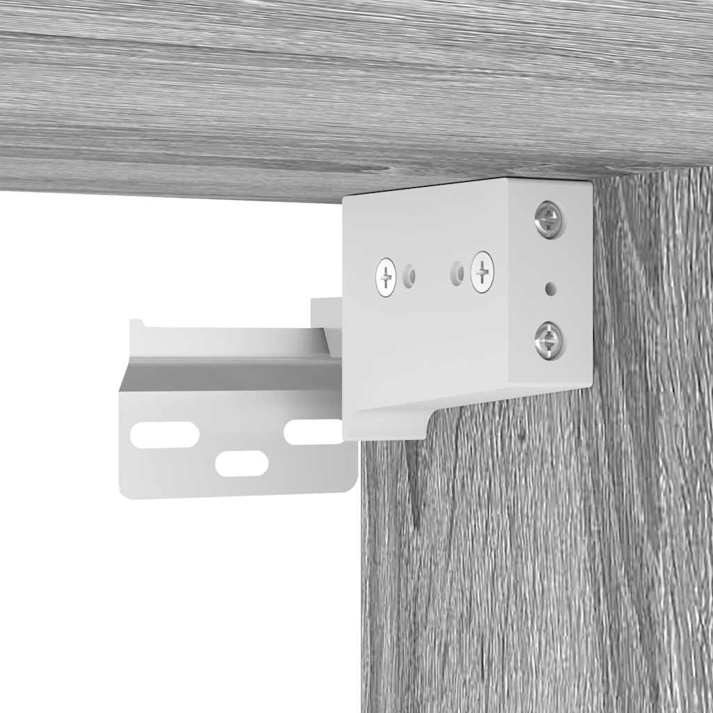 vidaXL Παπουτσοθήκη Επιτοίχια Sonoma Γκρι 100x35x38 εκ. Επεξ. Ξύλο