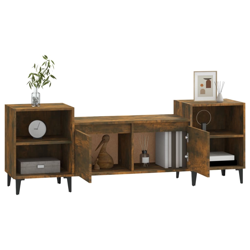 vidaXL Έπιπλο Τηλεόρασης Καπνιστή Δρυς 160x35x55 εκ. Επεξ. Ξύλο