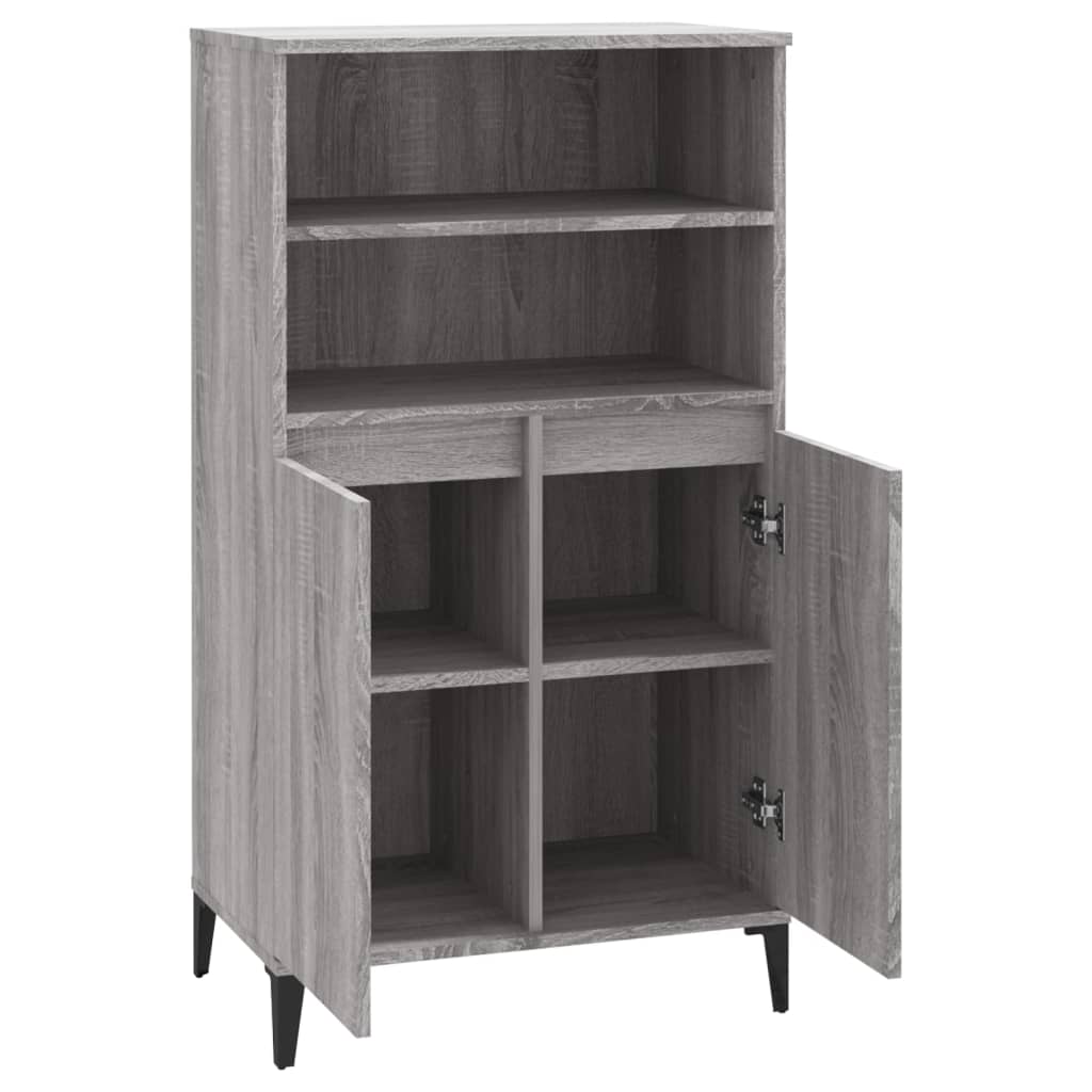 vidaXL Ντουλάπι Γκρι Sonoma 60 x 36 x 110 εκ. από Επεξεργασμένο Ξύλο
