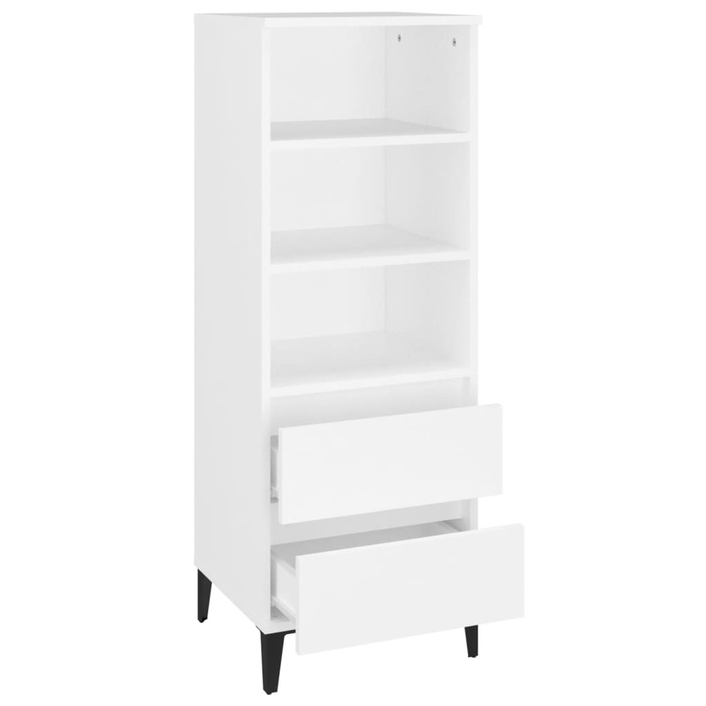 vidaXL Ντουλάπι Λευκό 40 x 36 x 110 εκ. από Επεξεργασμένο Ξύλο