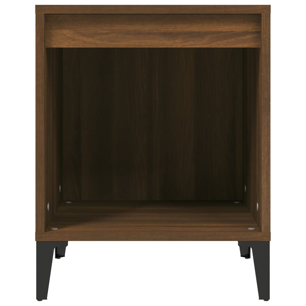 vidaXL Κομοδίνα 2 τεμ. Καφέ Δρυς 40 x 35 x 50 εκ.