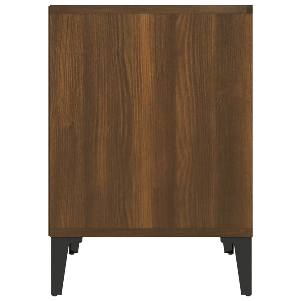 vidaXL Κομοδίνα 2 τεμ. Καφέ Δρυς 40 x 35 x 50 εκ.