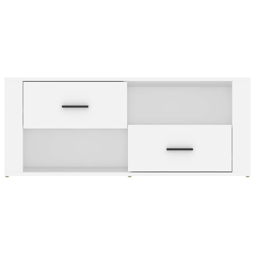 vidaXL Έπιπλο Τηλεόρασης Λευκό 100 x 35 x 40 εκ. Επεξ. Ξύλο