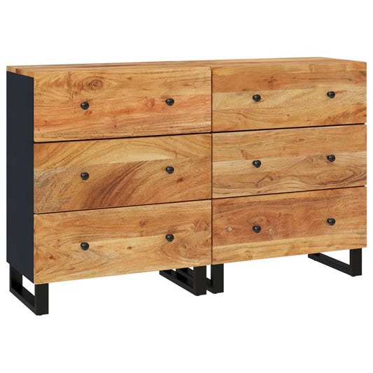 vidaXL Ντουλάπια 2 Τεμ. 60 x 33 x 75 εκ. από Μασίφ Ξύλο Ακακίας