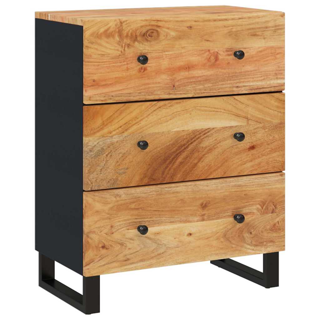 vidaXL Ντουλάπια 2 Τεμ. 60 x 33 x 75 εκ. από Μασίφ Ξύλο Ακακίας
