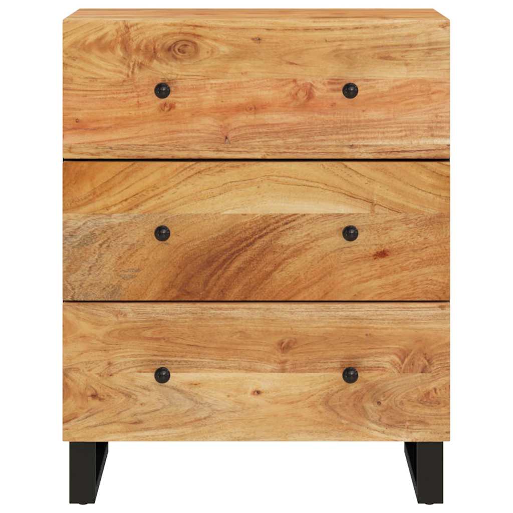 vidaXL Ντουλάπια 2 Τεμ. 60 x 33 x 75 εκ. από Μασίφ Ξύλο Ακακίας