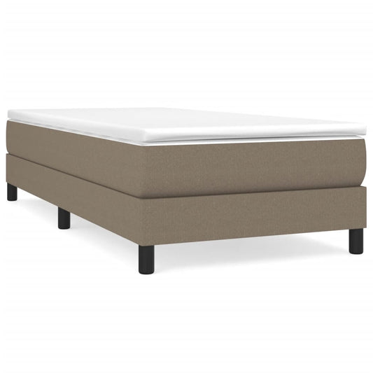 vidaXL Σκελετός Κρεβατιού με Ελατήρια Taupe 80x200 εκ. Υφασμάτινο