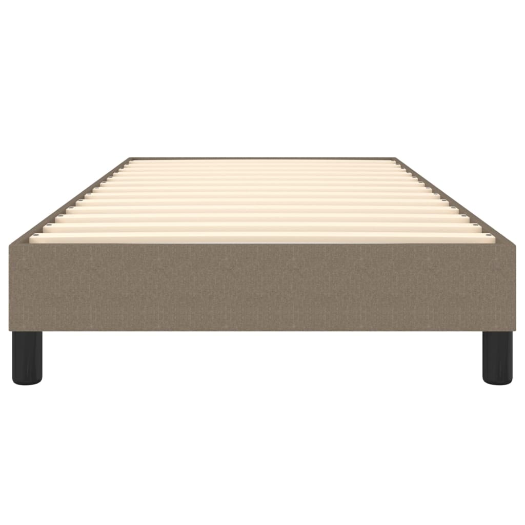 vidaXL Σκελετός Κρεβατιού με Ελατήρια Taupe 90x190 εκ. Υφασμάτινο