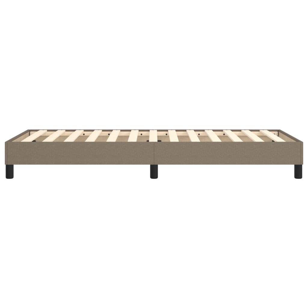 vidaXL Σκελετός Κρεβατιού με Ελατήρια Taupe 90x190 εκ. Υφασμάτινο
