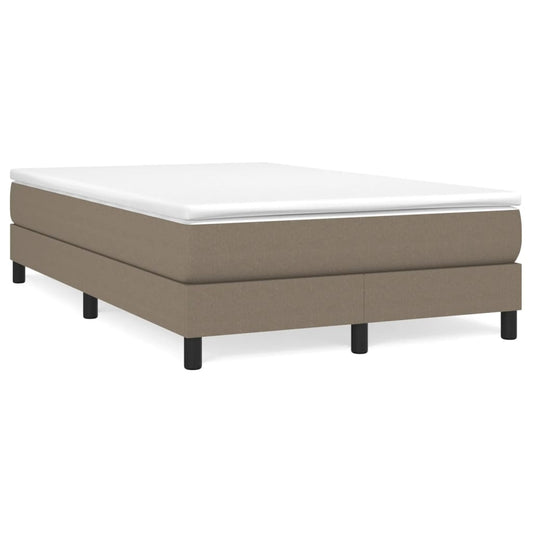 vidaXL Σκελετός Κρεβατιού με Ελατήρια Taupe 120x200 εκ. Υφασμάτινο