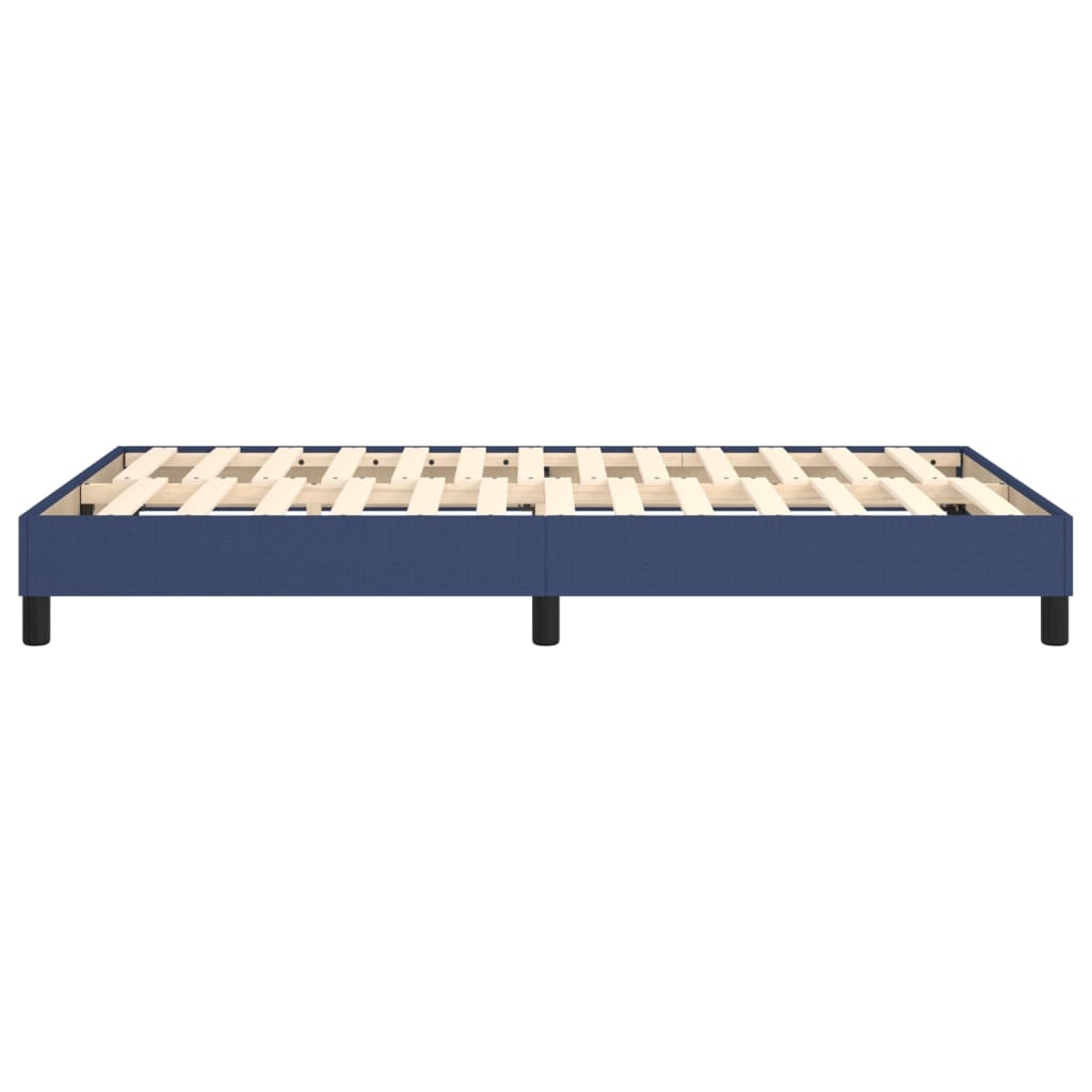 vidaXL Σκελετός Κρεβατιού με Ελατήρια μπλε 120x200cm ύφασμα
