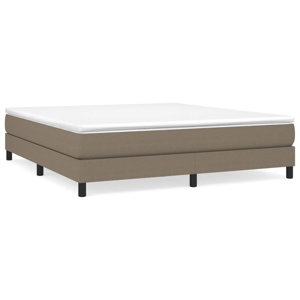 vidaXL Σκελετός Κρεβατιού Χωρίς Στρώμα Taupe 160x200 εκ. Υφασμάτινο