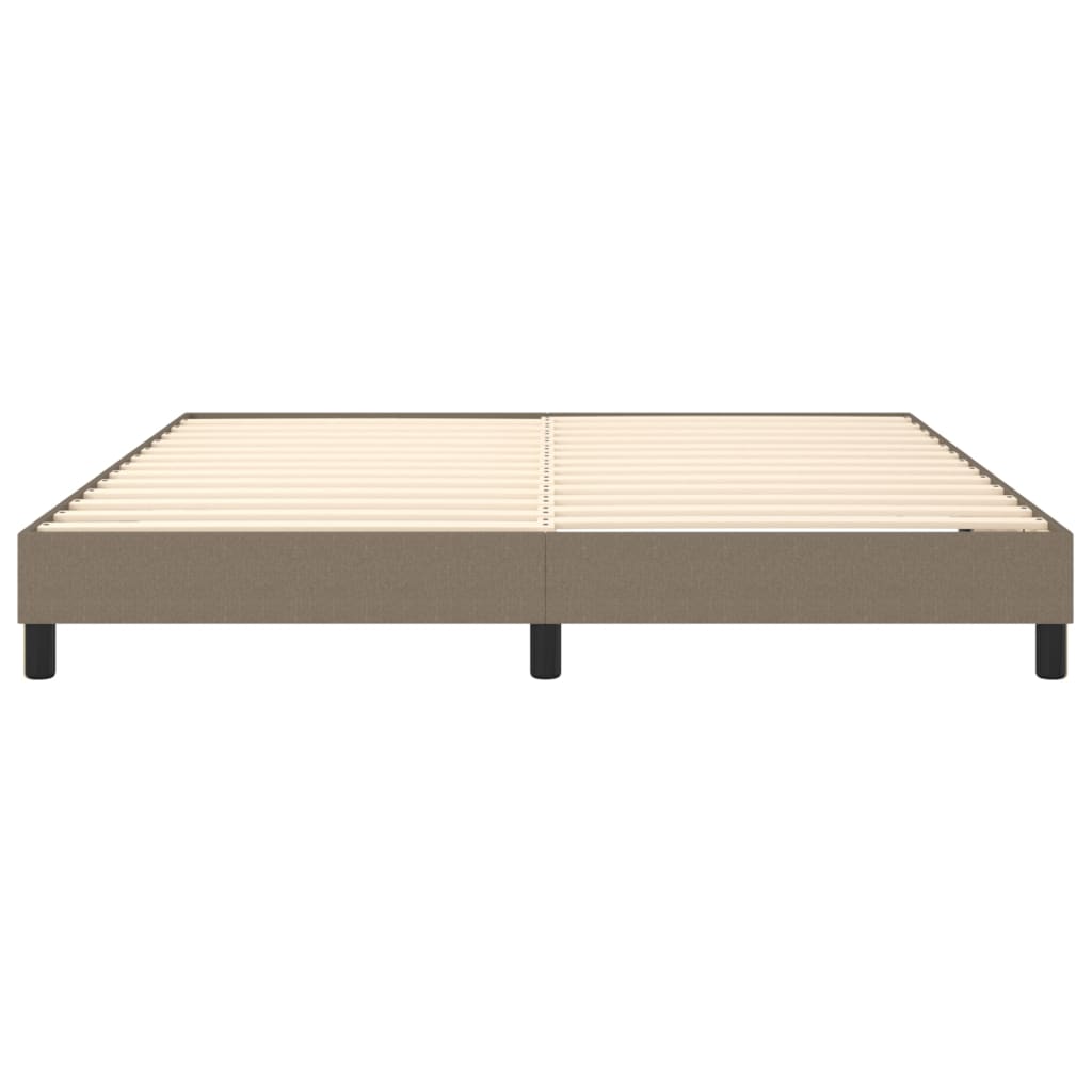 vidaXL Σκελετός Κρεβατιού Χωρίς Στρώμα Taupe 160x200 εκ. Υφασμάτινο