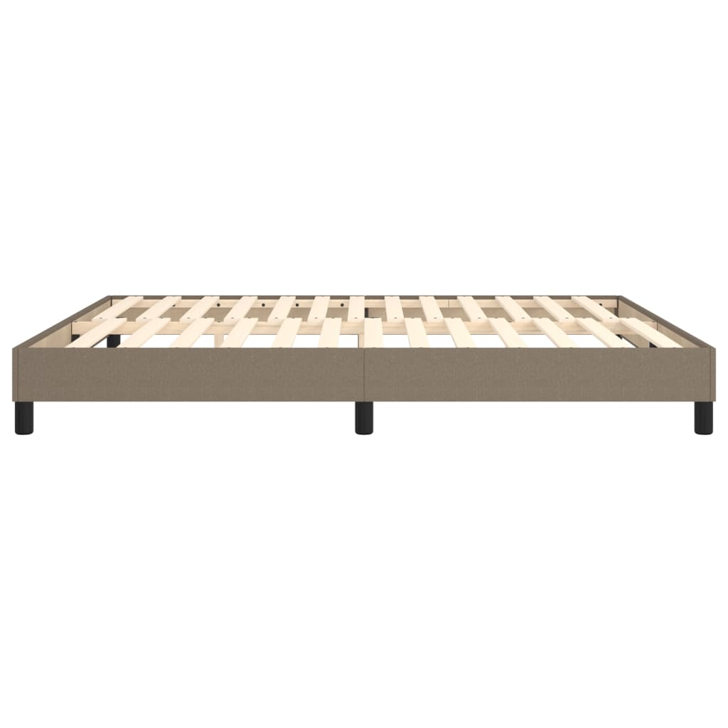 vidaXL Σκελετός Κρεβατιού Χωρίς Στρώμα Taupe 160x200 εκ. Υφασμάτινο