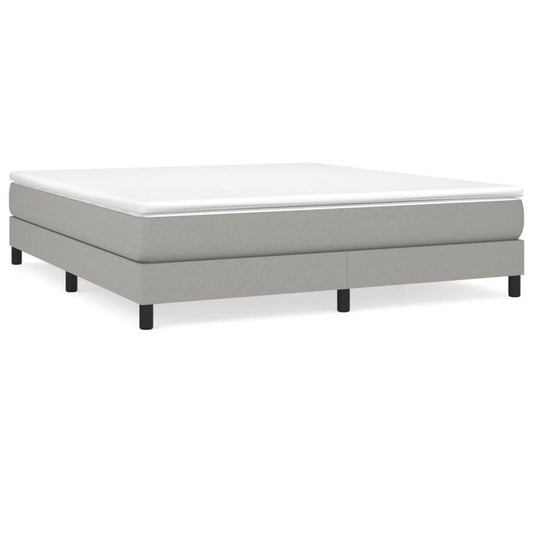 vidaXL Σκελετός Κρεβατιού με Ελατήρια Αν. Γκρι 180x200 εκ.Υφασμάτινο