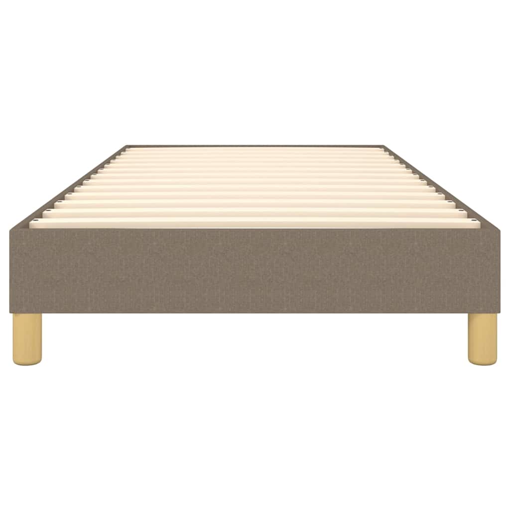 vidaXL Σκελετός Κρεβατιού με Ελατήρια Taupe 80x200 εκ. Υφασμάτινο
