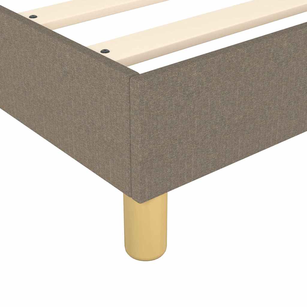 vidaXL Σκελετός Κρεβατιού με Ελατήρια Taupe 80x200 εκ. Υφασμάτινο