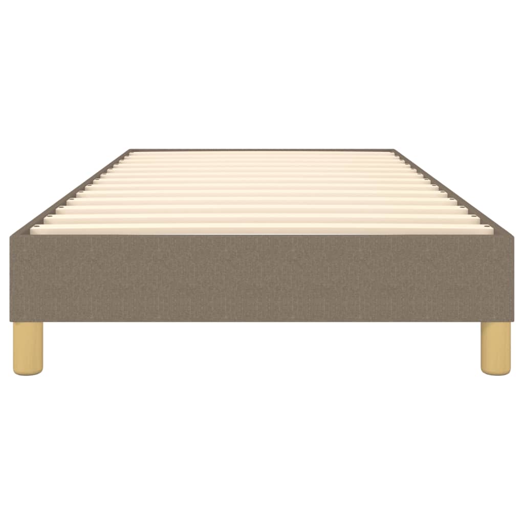 vidaXL Σκελετός Κρεβατιού με Ελατήρια Taupe 90x190 εκ. Υφασμάτινο