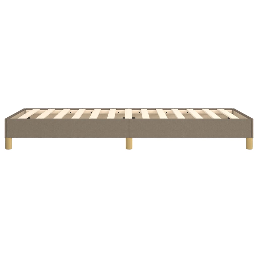 vidaXL Σκελετός Κρεβατιού με Ελατήρια Taupe 90x190 εκ. Υφασμάτινο