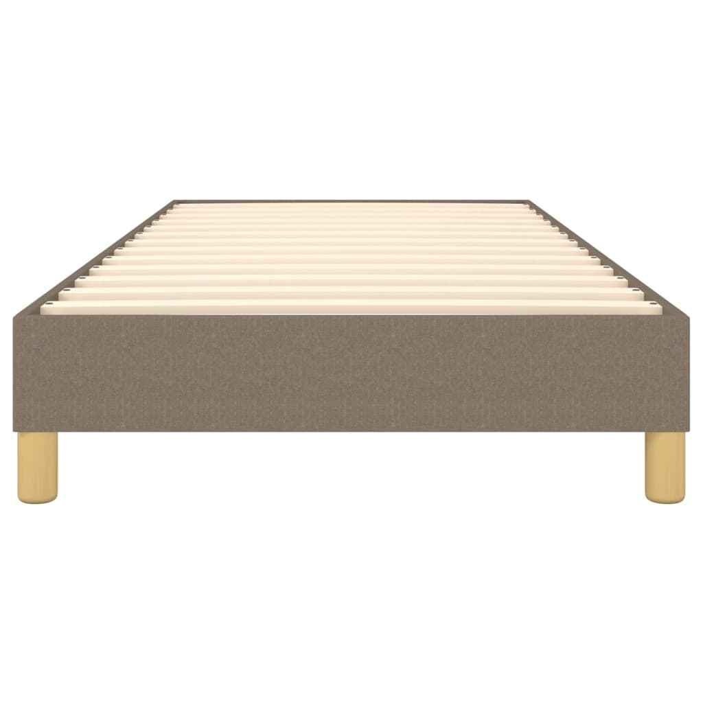 vidaXL Σκελετός Κρεβατιού με Ελατήρια Taupe 90x200 εκ. Υφασμάτινο