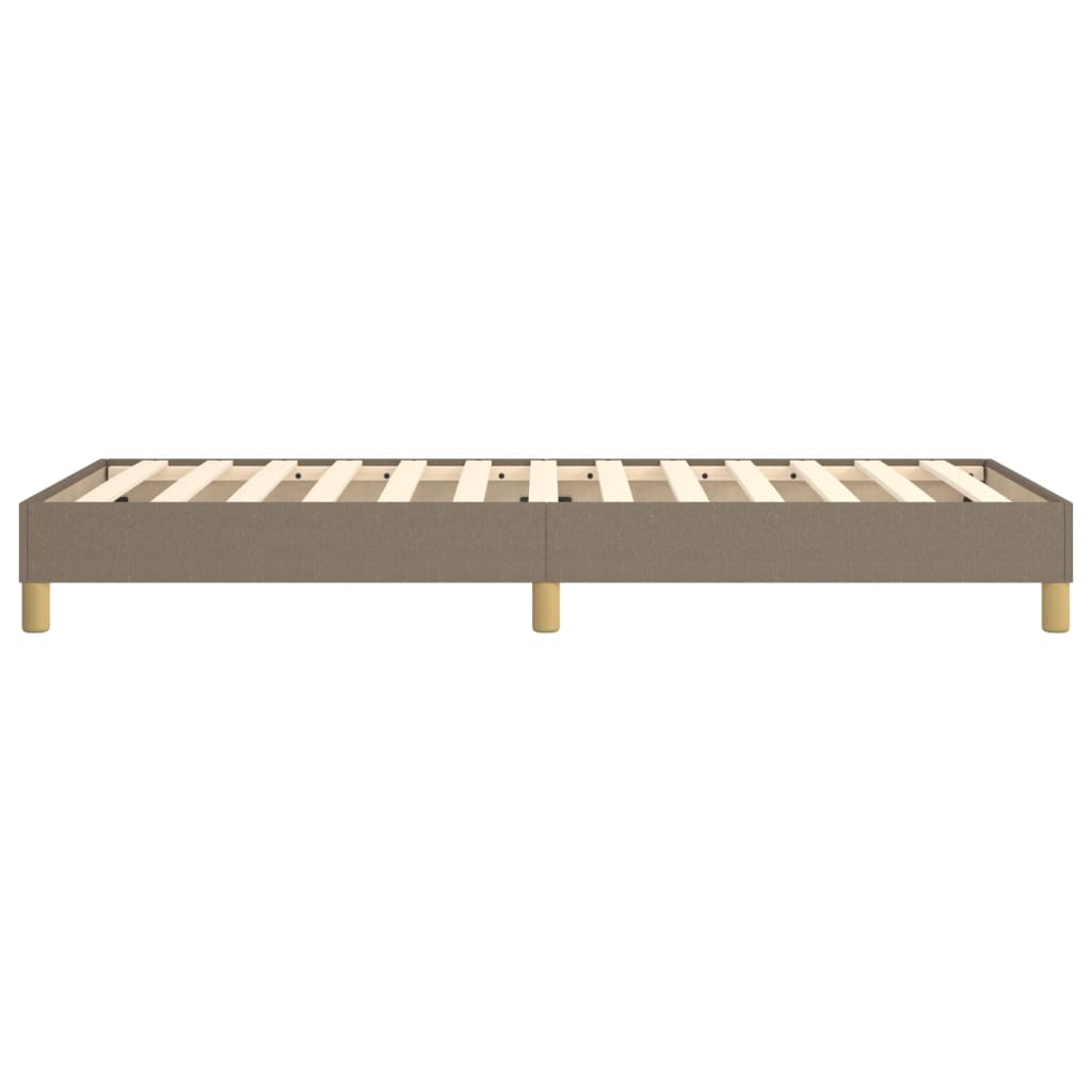 vidaXL Σκελετός Κρεβατιού με Ελατήρια Taupe 90x200 εκ. Υφασμάτινο
