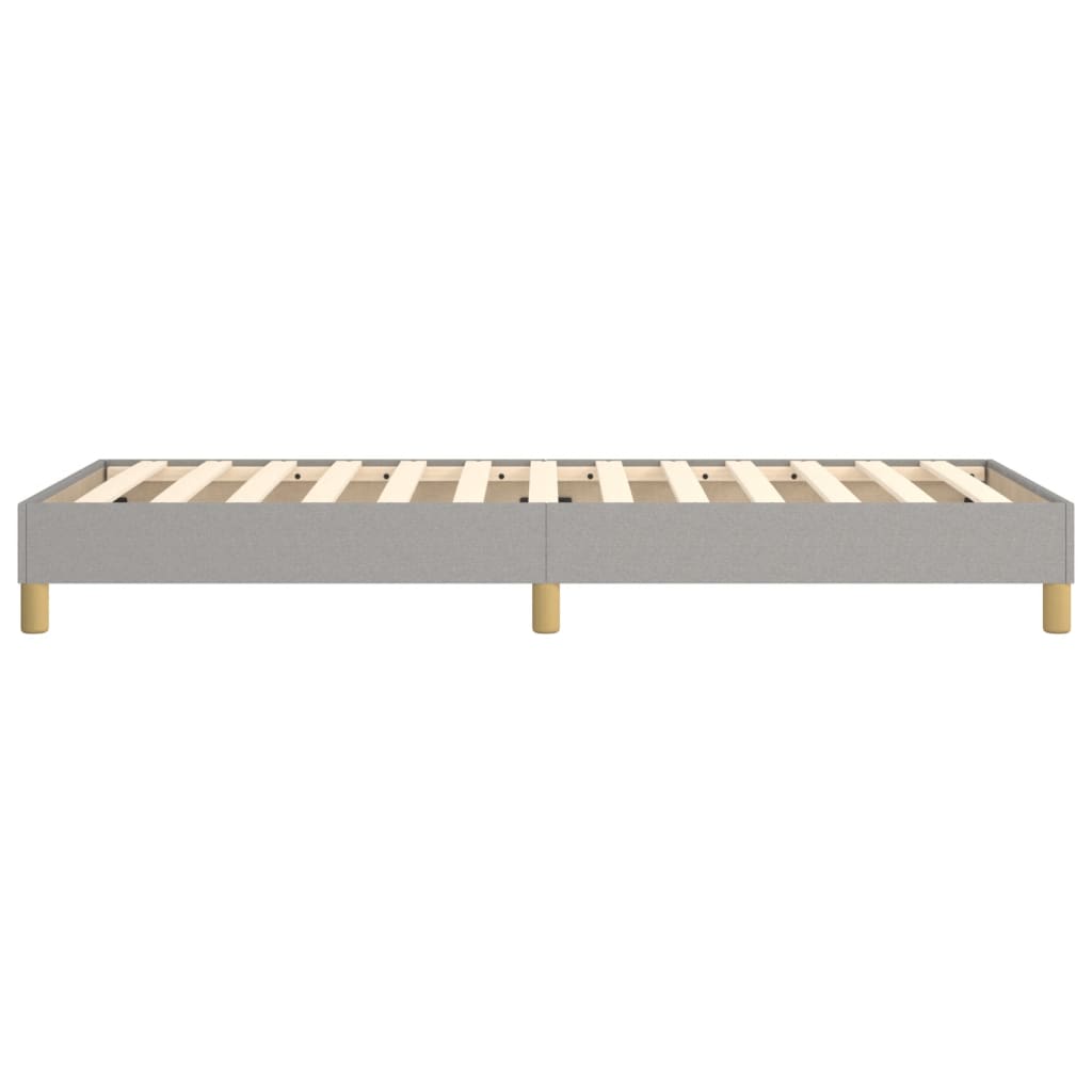 vidaXL Σκελετός Κρεβατιού Χωρίς Στρώμα Αν. Γκρι 100x200 εκ. Υφασμάτινο