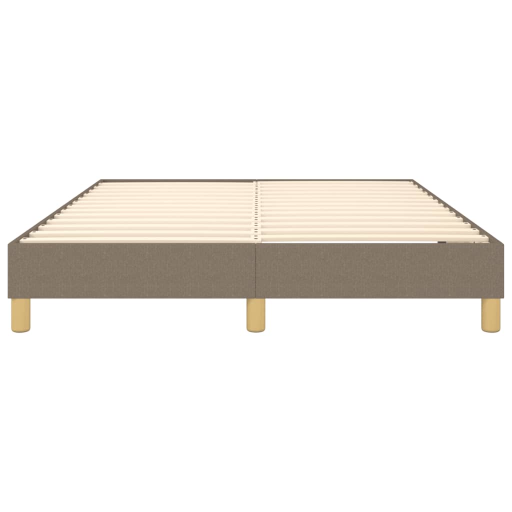 vidaXL Σκελετός Κρεβατιού Χωρίς Στρώμα Taupe 140x200 εκ. Υφασμάτινο
