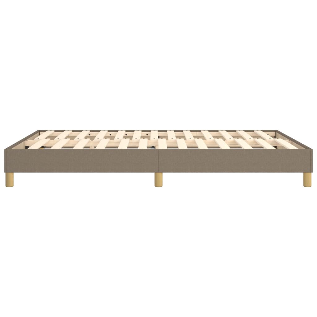 vidaXL Σκελετός Κρεβατιού Χωρίς Στρώμα Taupe 140x200 εκ. Υφασμάτινο