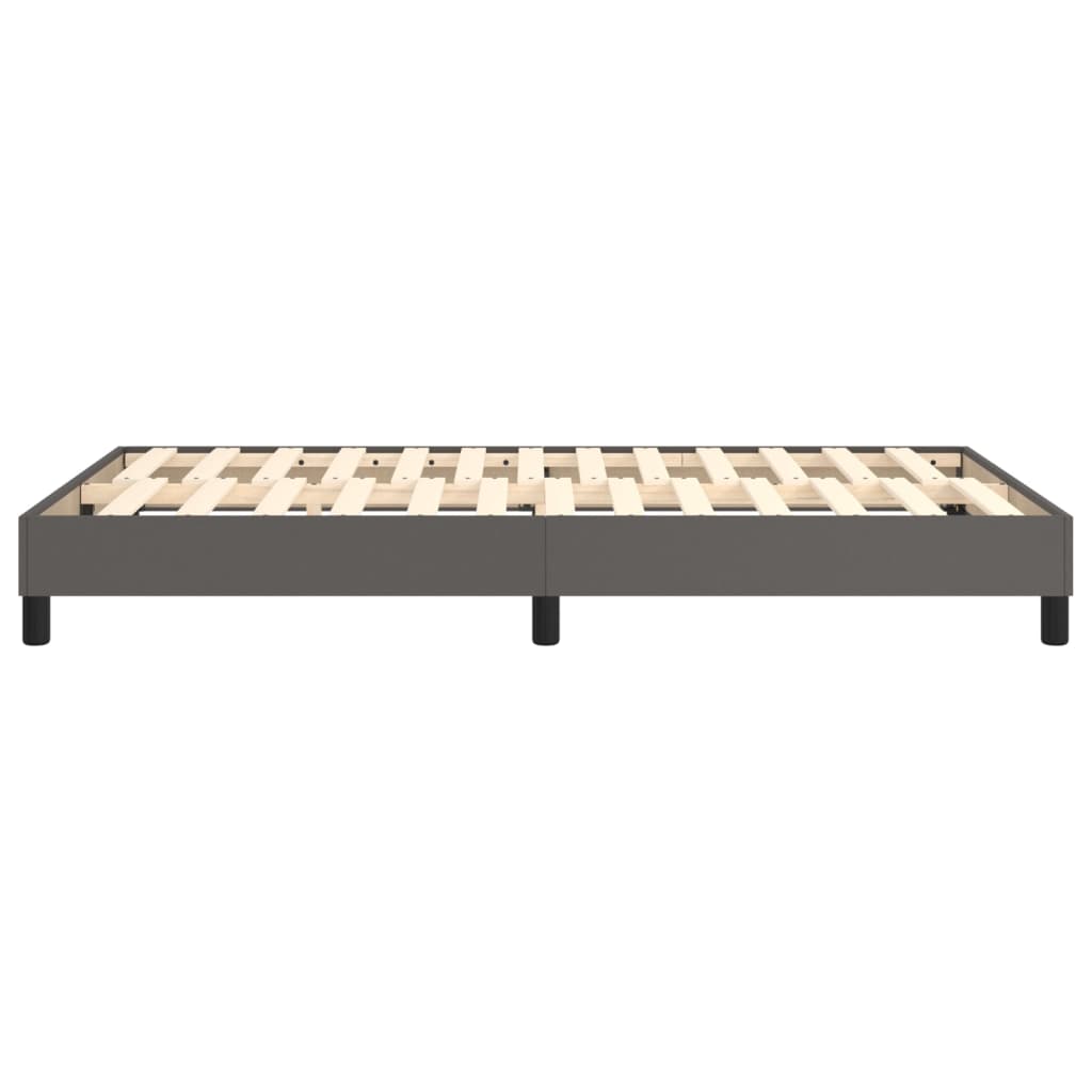 vidaXL Πλαίσιο Κρεβατιού Γκρι 120 x 200 εκ. από Συνθετικό Δέρμα