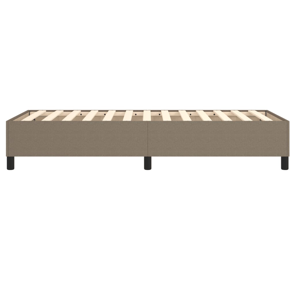 vidaXL Σκελετός Κρεβατιού Χωρίς Στρώμα Taupe 80x200 εκ. Υφασμάτινο