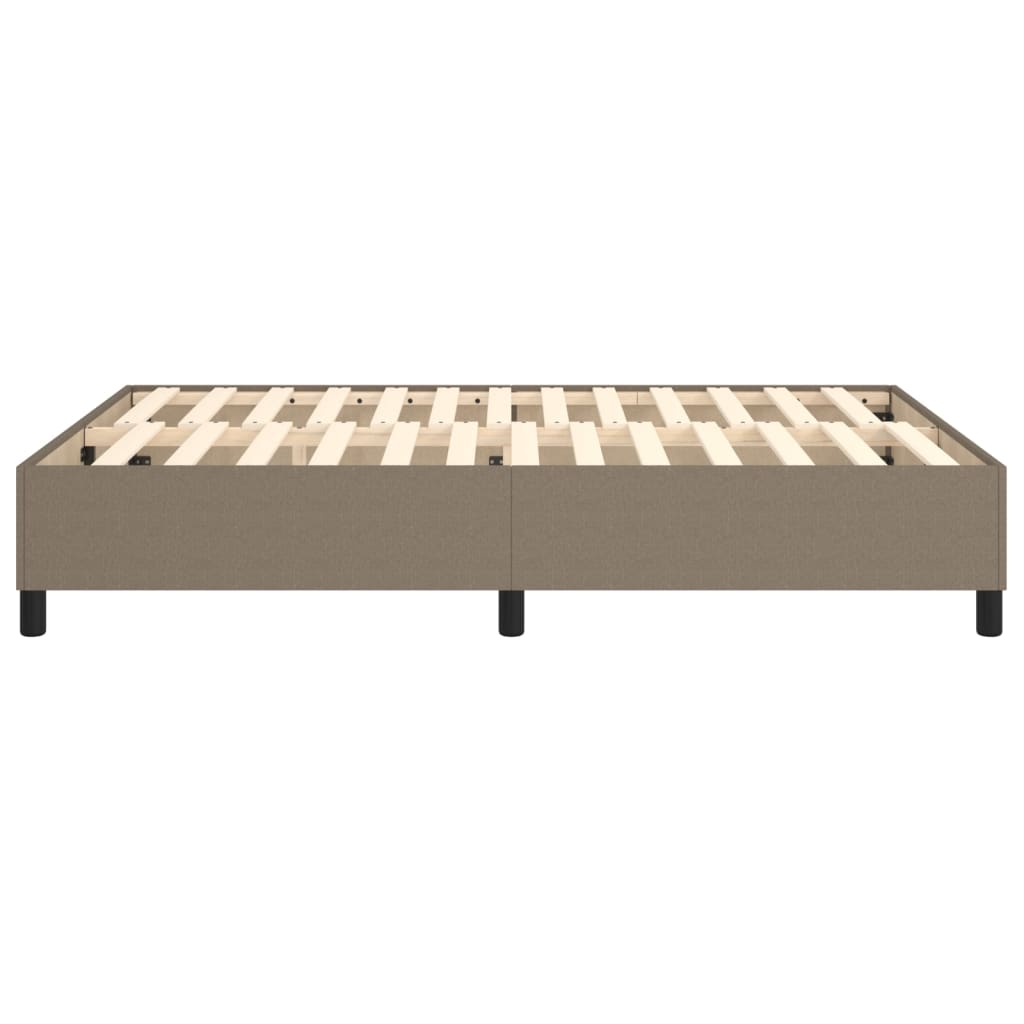 vidaXL Σκελετός Κρεβατιού Χωρίς Στρώμα Taupe 140x200 εκ. Υφασμάτινο