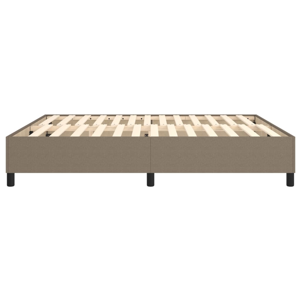 vidaXL Σκελετός Κρεβατιού Χωρίς Στρώμα Taupe 180x200 εκ. Υφασμάτινο