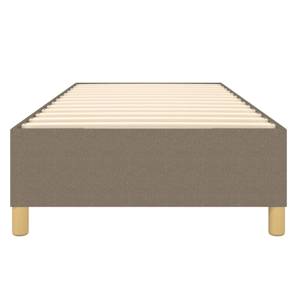 vidaXL Σκελετός Κρεβατιού με Ελατήρια Taupe 90x190 εκ. Υφασμάτινο