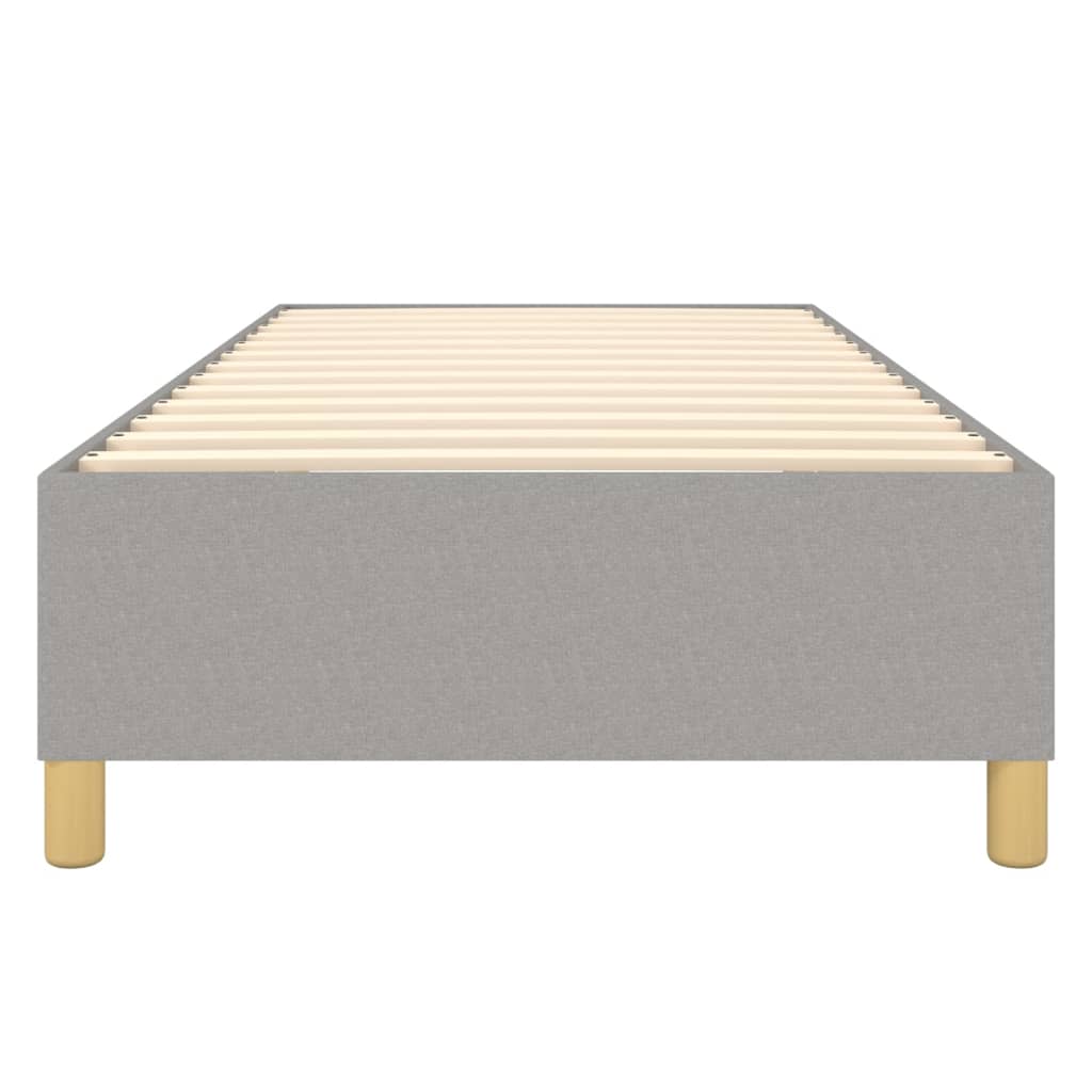 vidaXL Σκελετός Κρεβατιού Χωρίς Στρώμα Αν. Γκρι 90x200 εκ.Υφασμάτινο