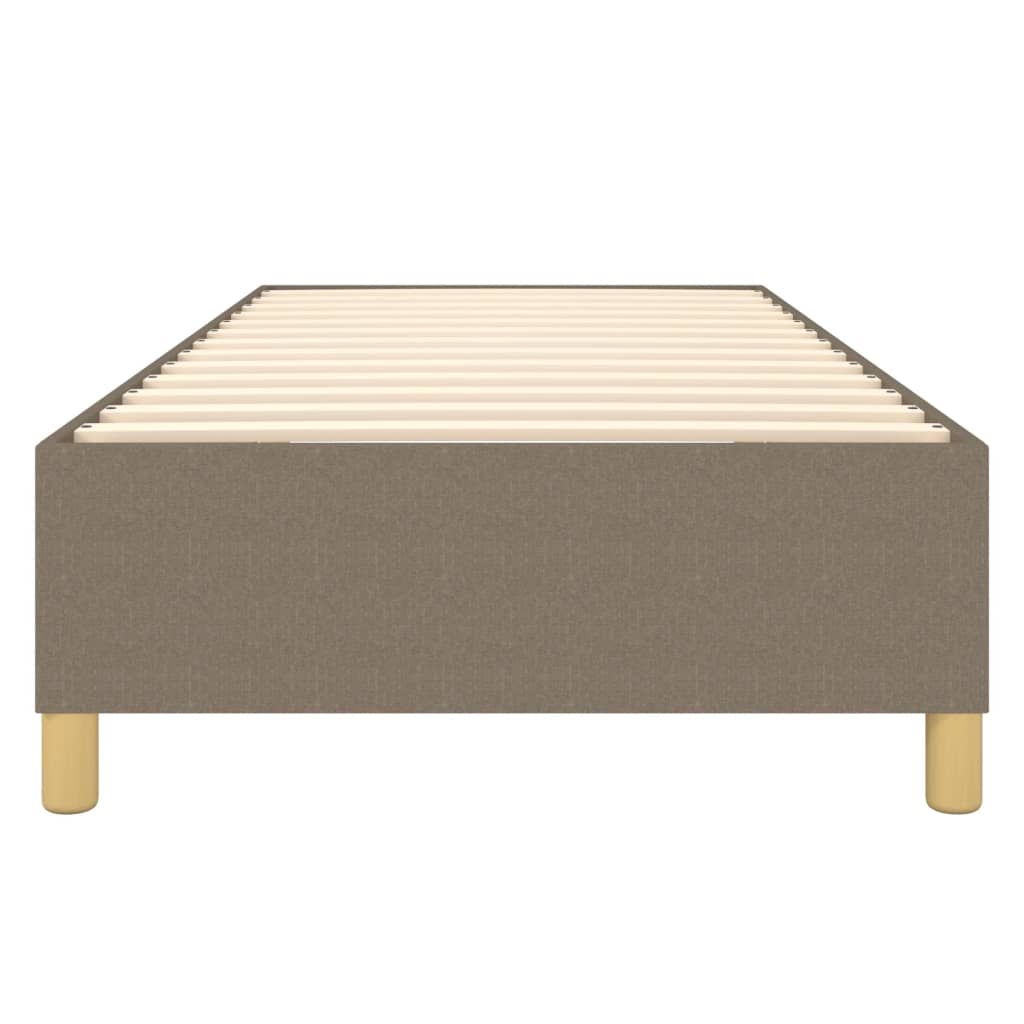 vidaXL Σκελετός Κρεβατιού με Ελατήρια Taupe 100 x 200 εκ. Υφασμάτινο
