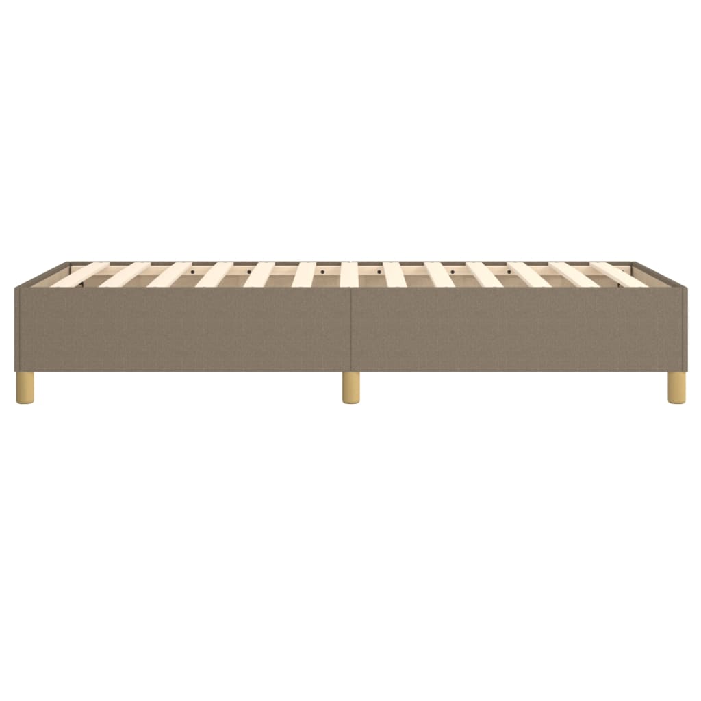 vidaXL Σκελετός Κρεβατιού με Ελατήρια Taupe 100 x 200 εκ. Υφασμάτινο