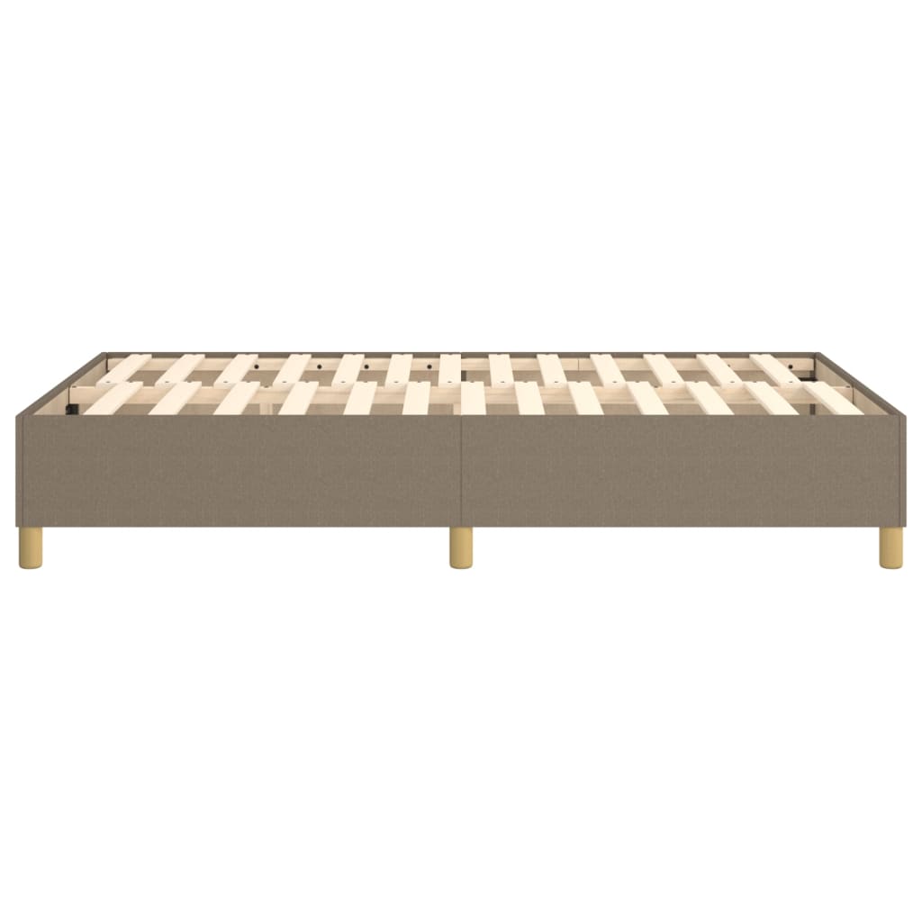 vidaXL Σκελετός Κρεβατιού με Ελατήρια Taupe 120x200 εκ. Υφασμάτινο