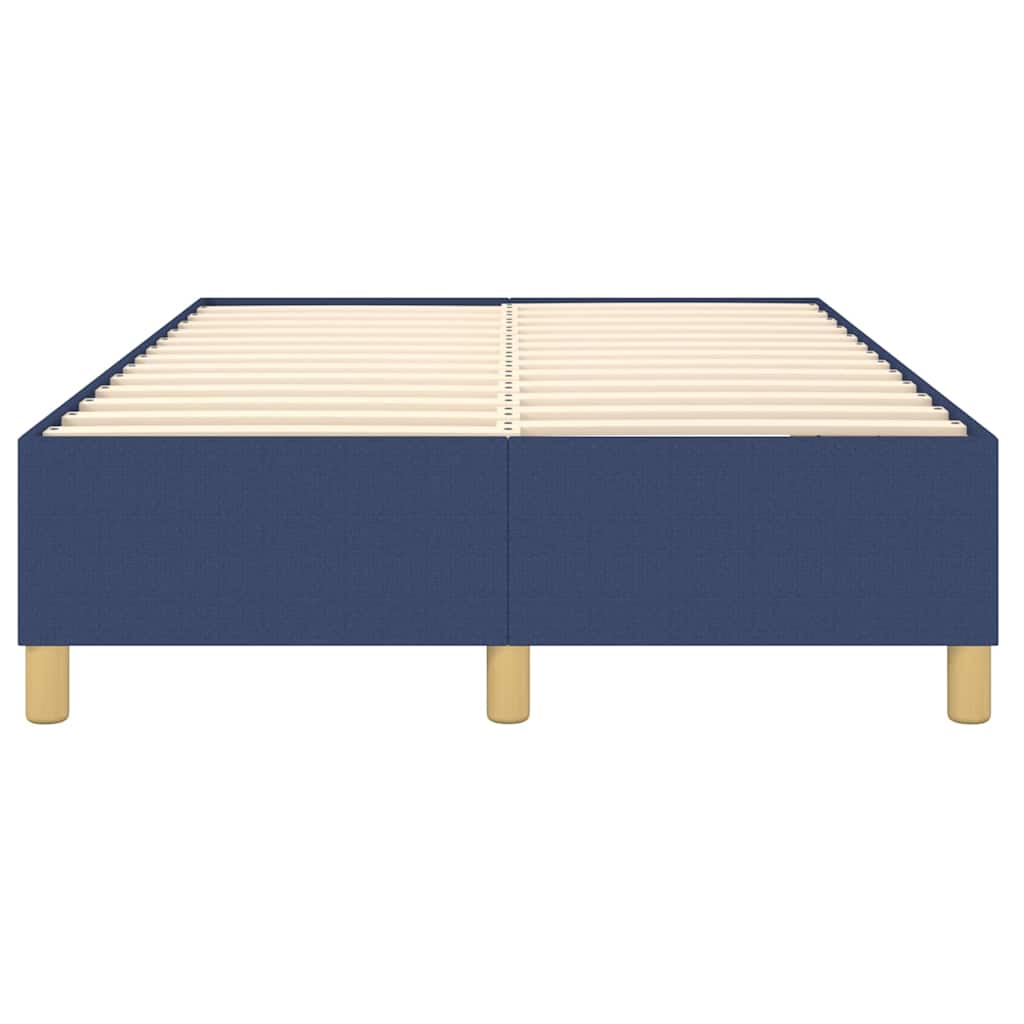 vidaXL Σκελετός Κρεβατιού με Ελατήρια μπλε 120x200cm ύφασμα