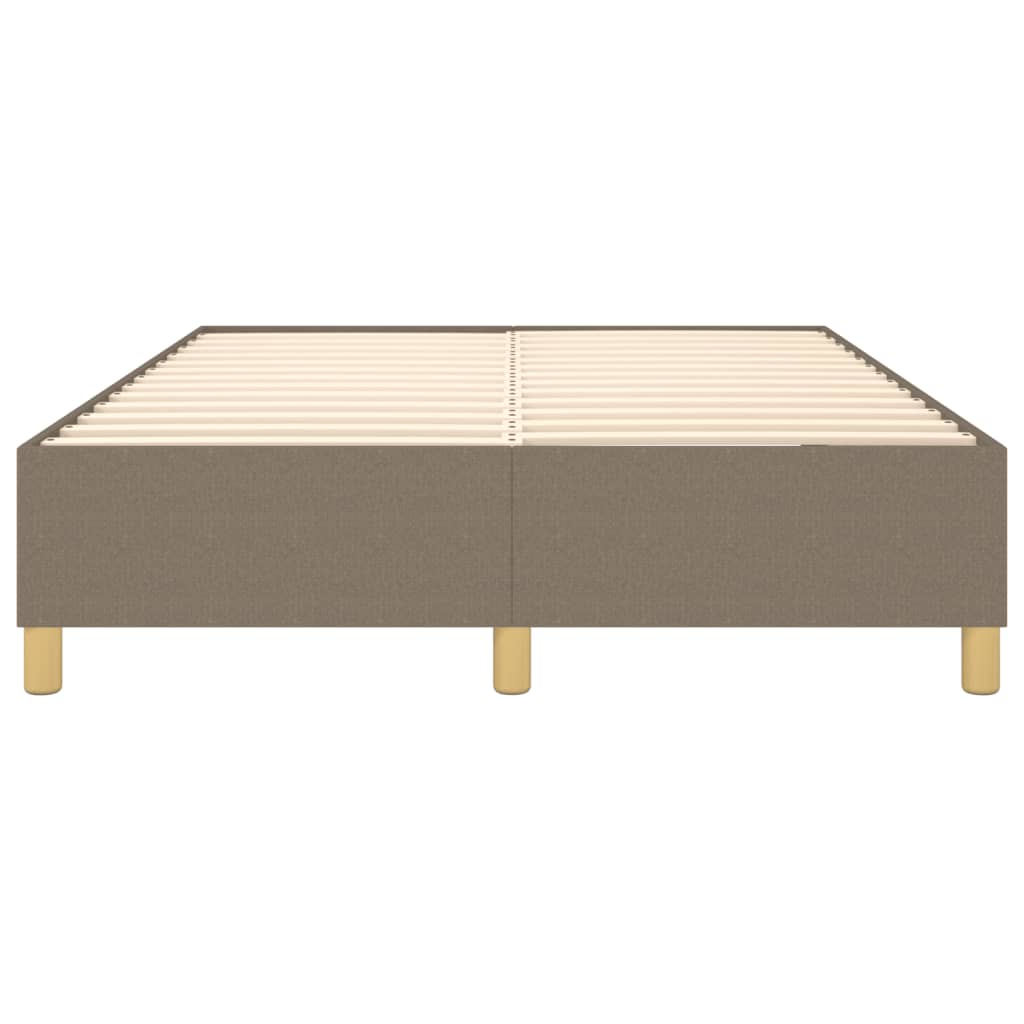 vidaXL Σκελετός Κρεβατιού με Ελατήρια Taupe 140x190 εκ. Υφασμάτινο