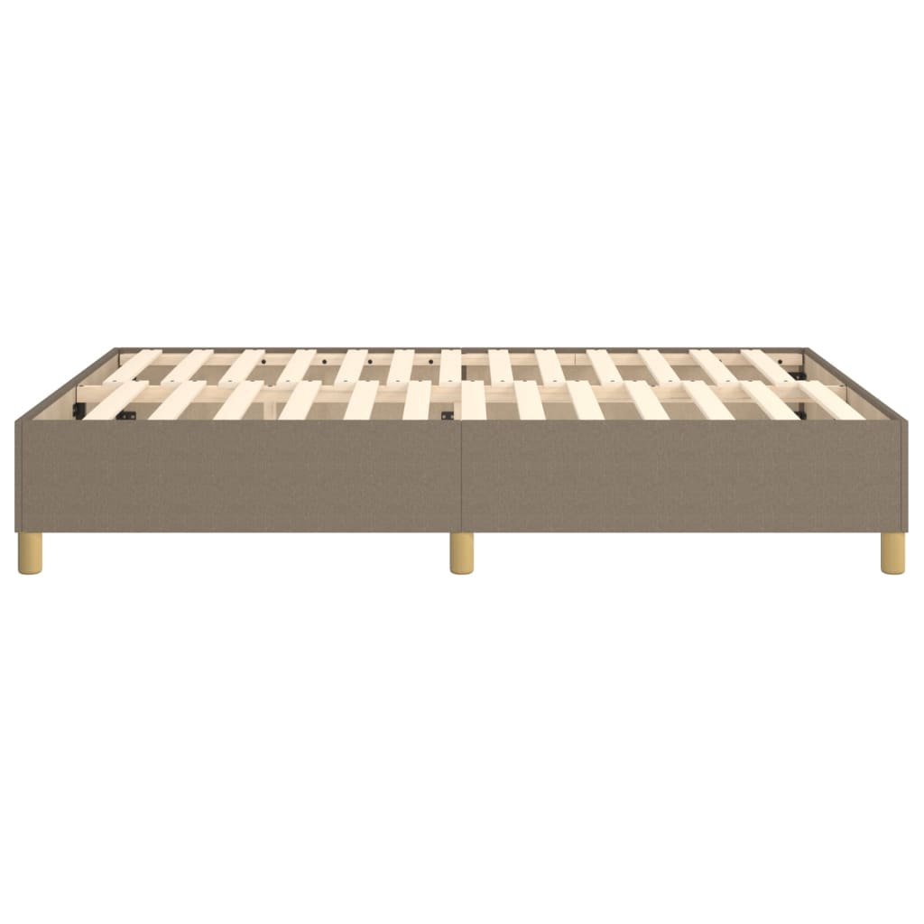 vidaXL Σκελετός Κρεβατιού με Ελατήρια Taupe 140x190 εκ. Υφασμάτινο