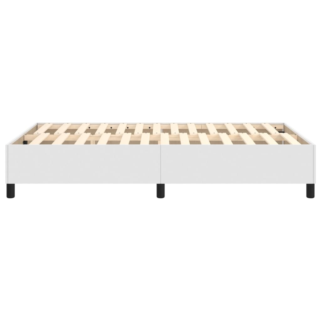 vidaXL Πλαίσιο Κρεβατιού Λευκό 120x200 εκ. από Συνθετικό Δέρμα