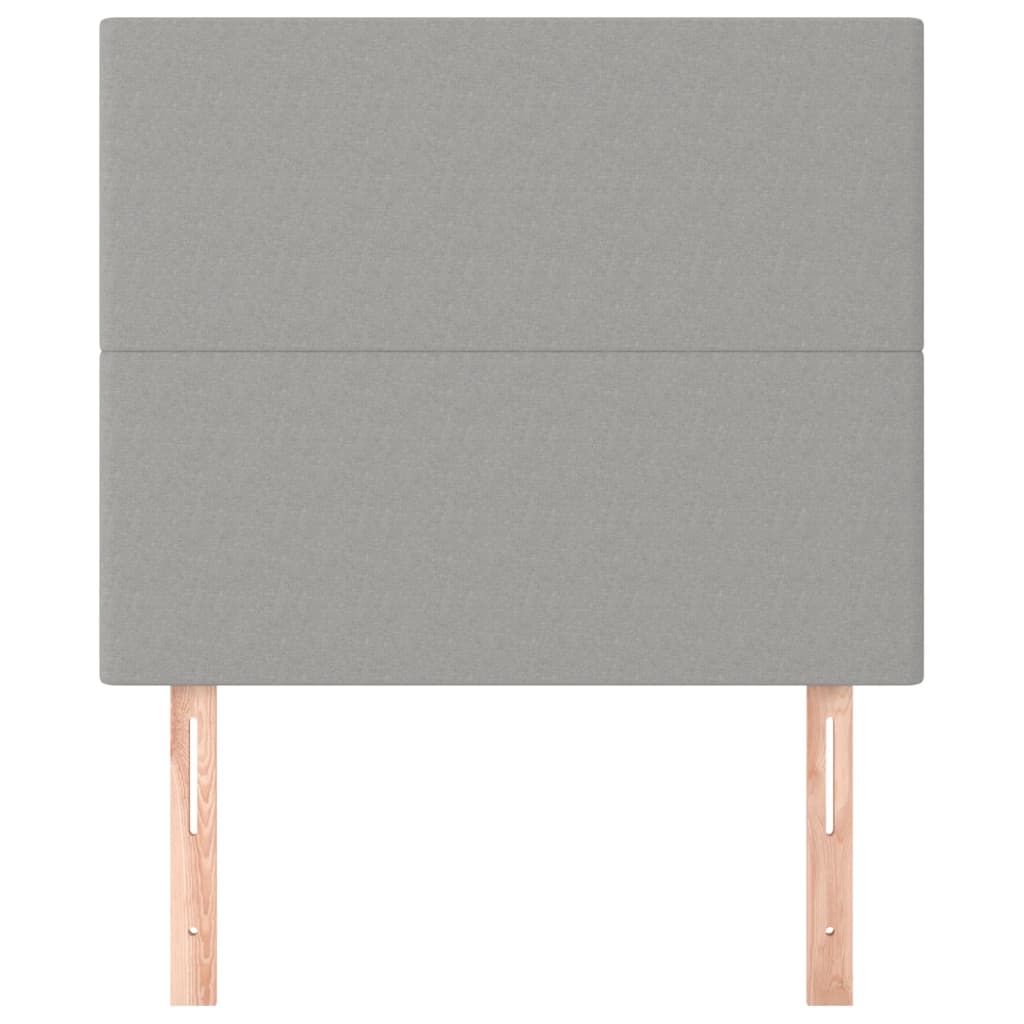 vidaXL Κεφαλάρι Ανοιχτό Γκρι 80x5x118/128 εκ. Ύφασμα