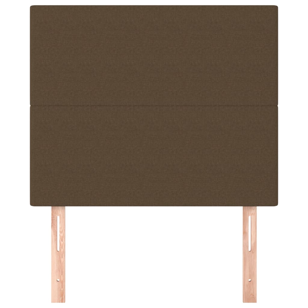 vidaXL Κεφαλάρια Κρεβατιού 2 τεμ. Σκ. Καφέ80 x 5 x 78/88εκ. Υφασμάτινο