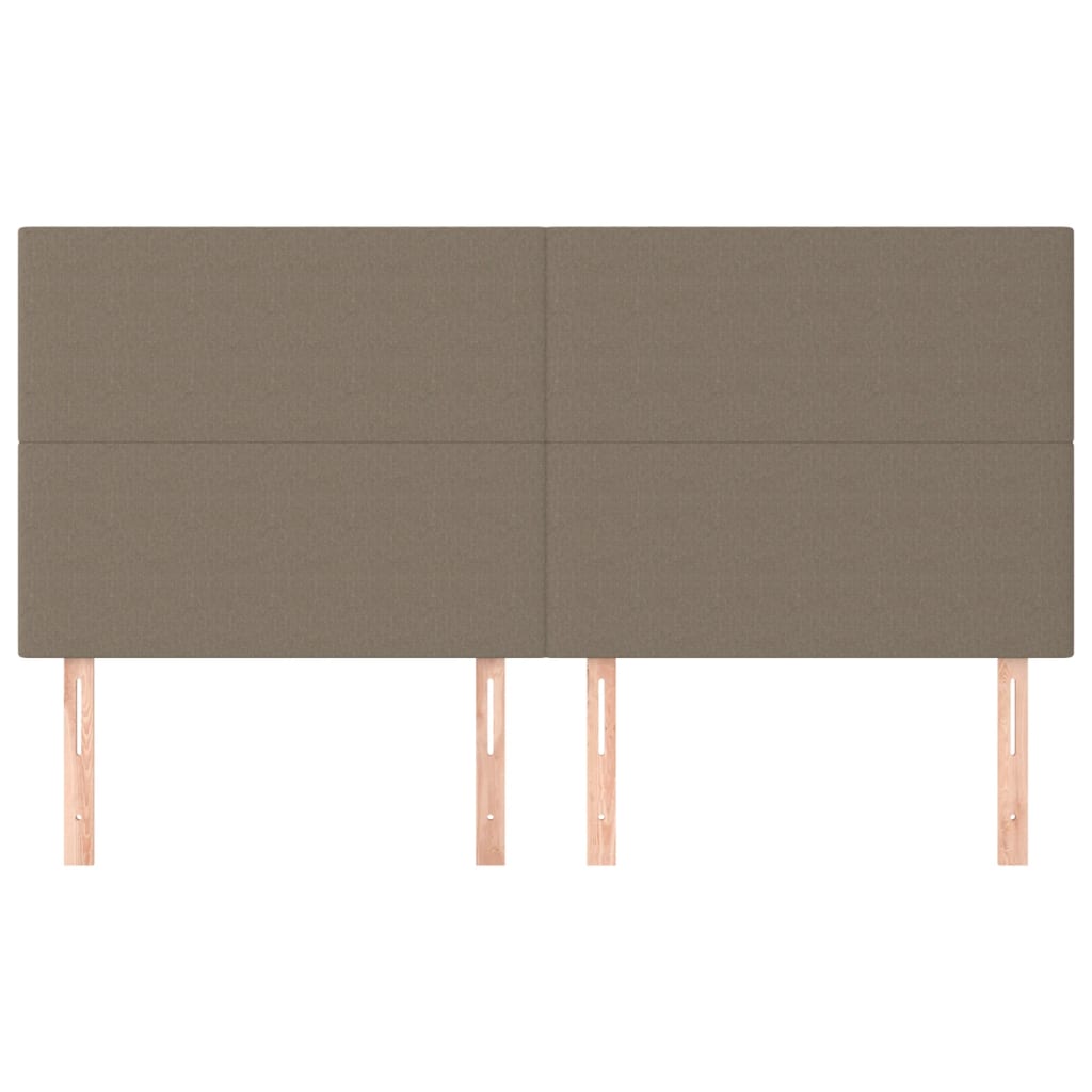 vidaXL Κεφαλάρι Κρεβατιού Μπεζ 180x5x118/128 εκ. Ύφασμα