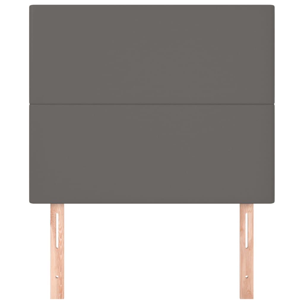 vidaXL Κεφαλάρι Γκρι 90x5x118/128 εκ. από Συνθετικό Δέρμα