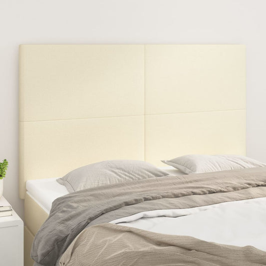 vidaXL Κεφαλάρι Κρεμ 144x5x118/128 εκ. από Συνθετικό Δέρμα