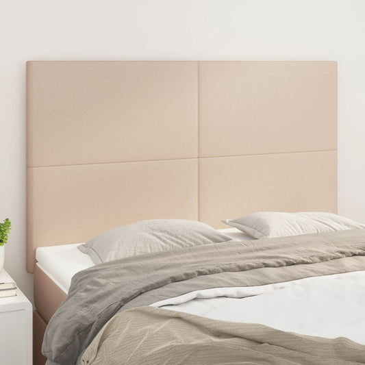 vidaXL Κεφαλάρι Καπουτσίνο 144x5x118/128 εκ. από Συνθετικό Δέρμα