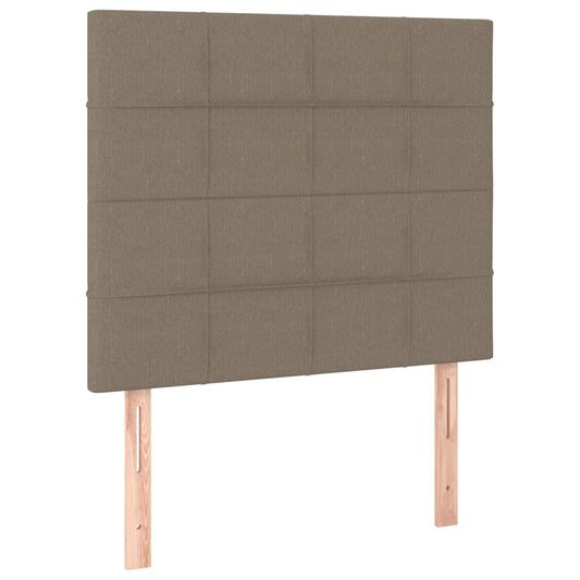 vidaXL Κεφαλάρια Κρεβατιού 2 τεμ. Taupe 80 x 5 x 78/88 εκ. Υφασμάτινο