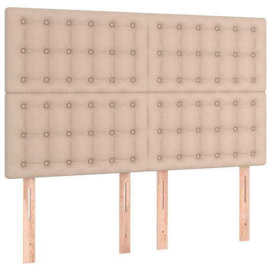 vidaXL Κεφαλάρι Καπουτσίνο 144x5x118/128 εκ. από Συνθετικό Δέρμα